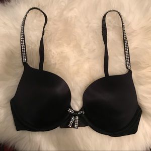 Victoria’s Secret Push-Up Black with Bling Straps